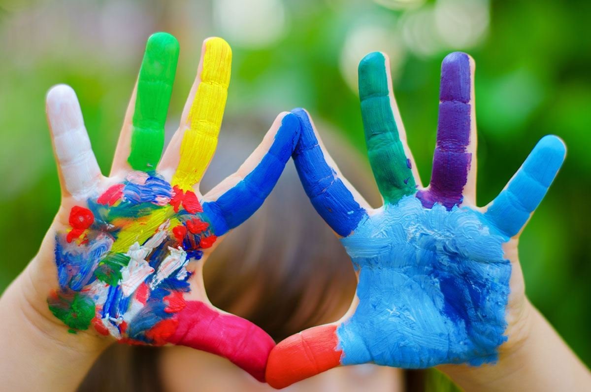 Ладошки в краске
