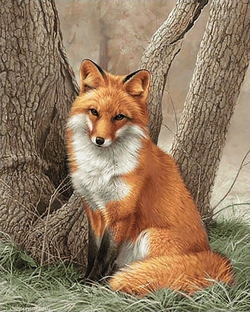 Алмазная мозаика "лиса"