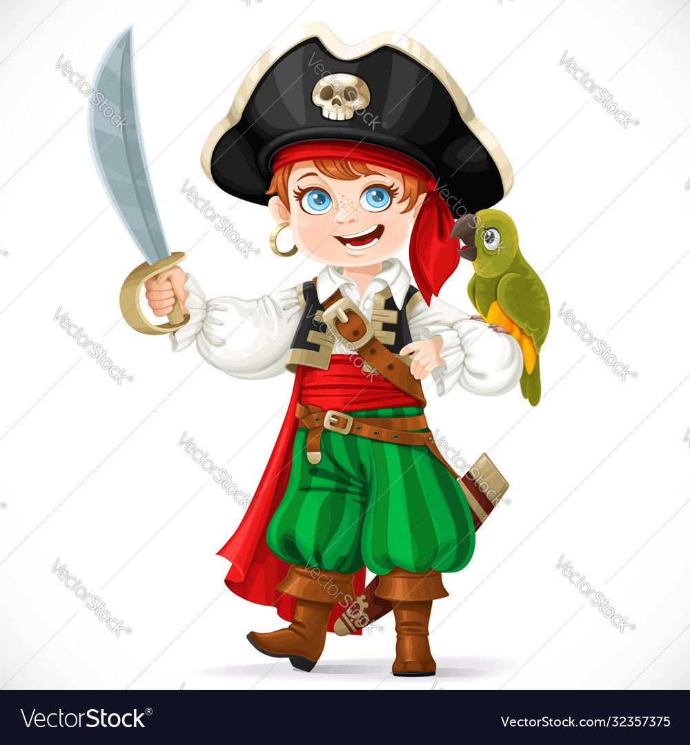 Мальчик пират с саблей