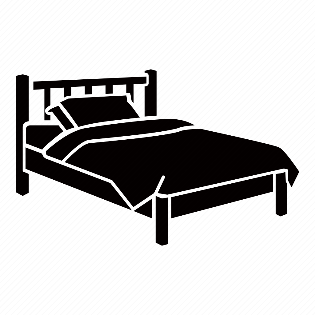 Кровать заправлена без фона