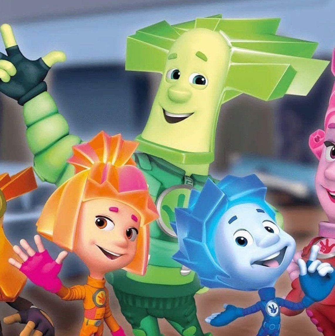 Фиксики Симка на белом фоне