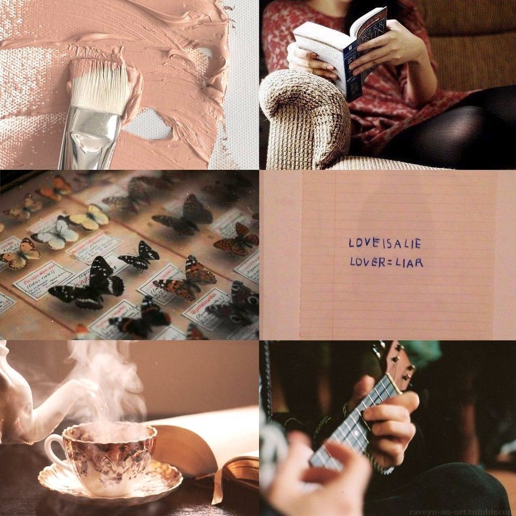 Эстетика коллаж коричневый