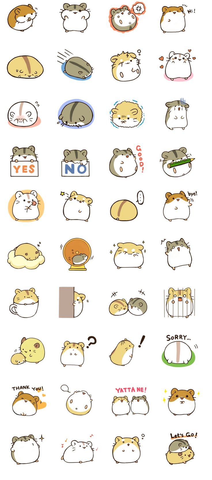 Раскраска хомячок