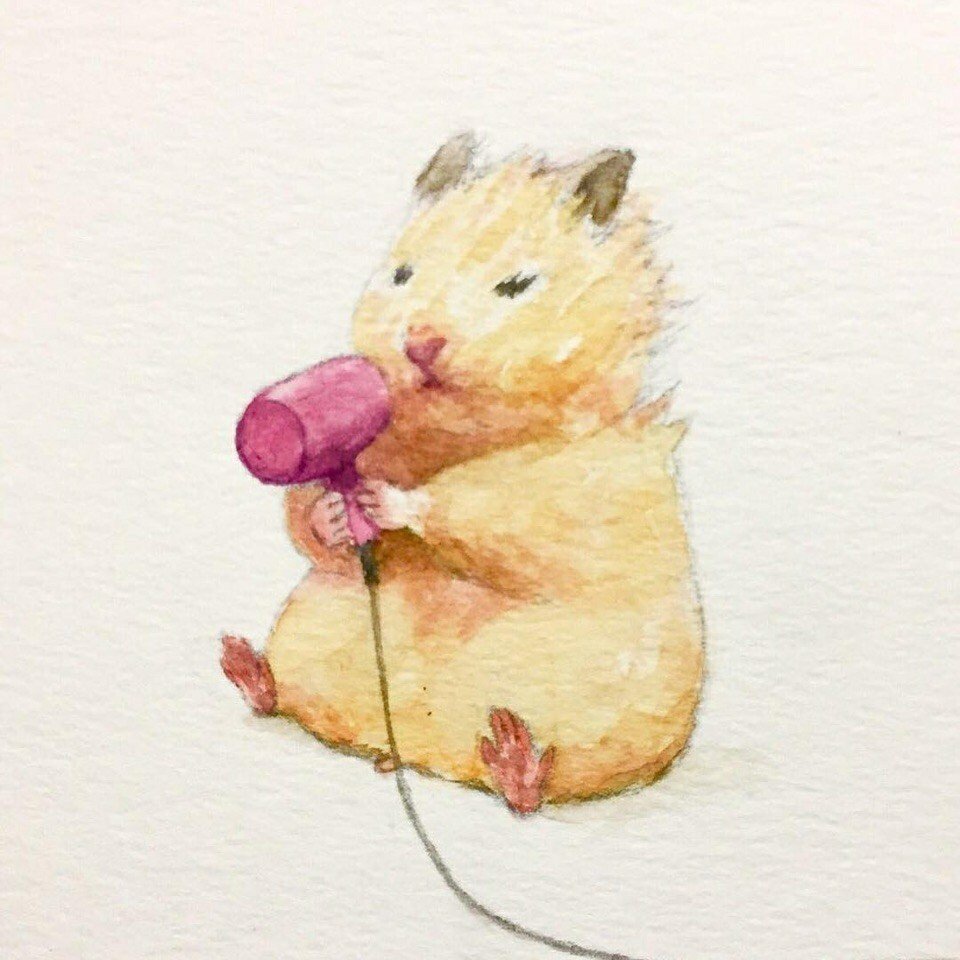 Милые кавайные хомячки