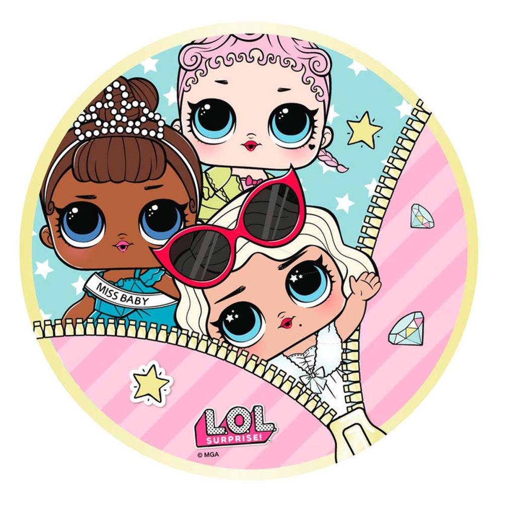 Торты кукла ЛОЛ круглые