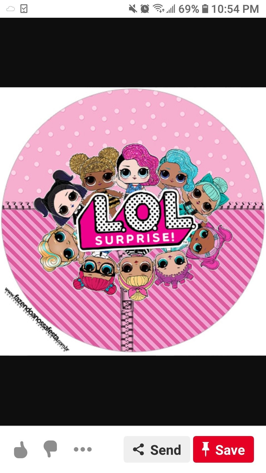 Рамка в стиле ЛОЛ круглая