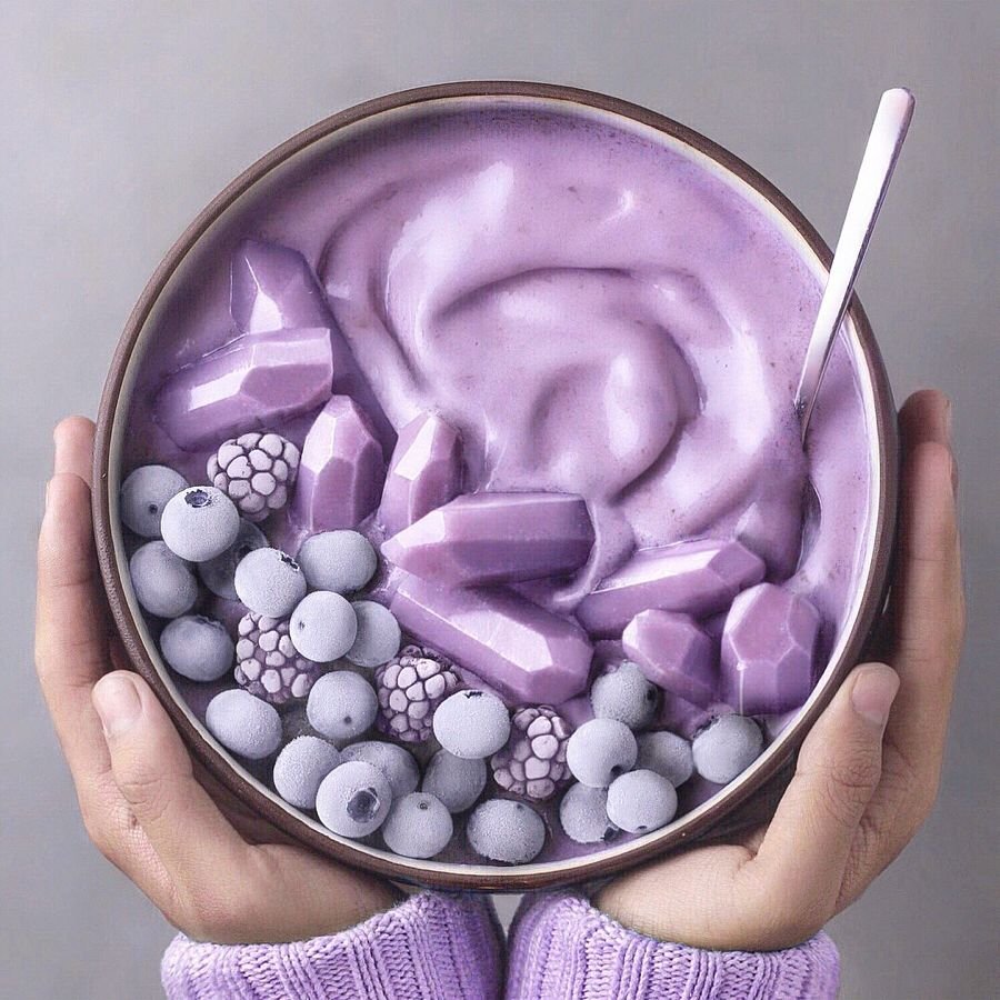 Сиреневая еда