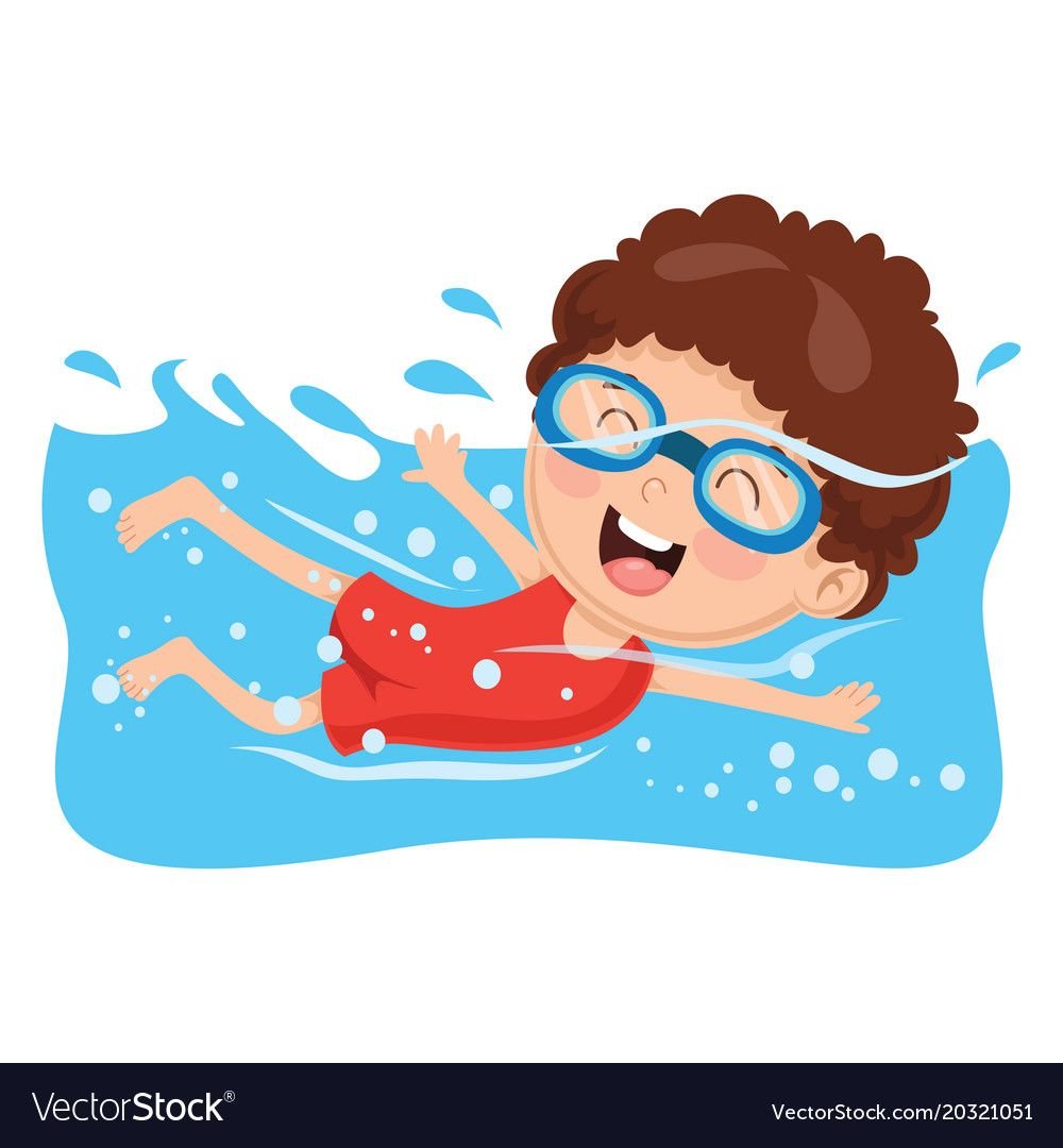 Плавание рисунок для детей