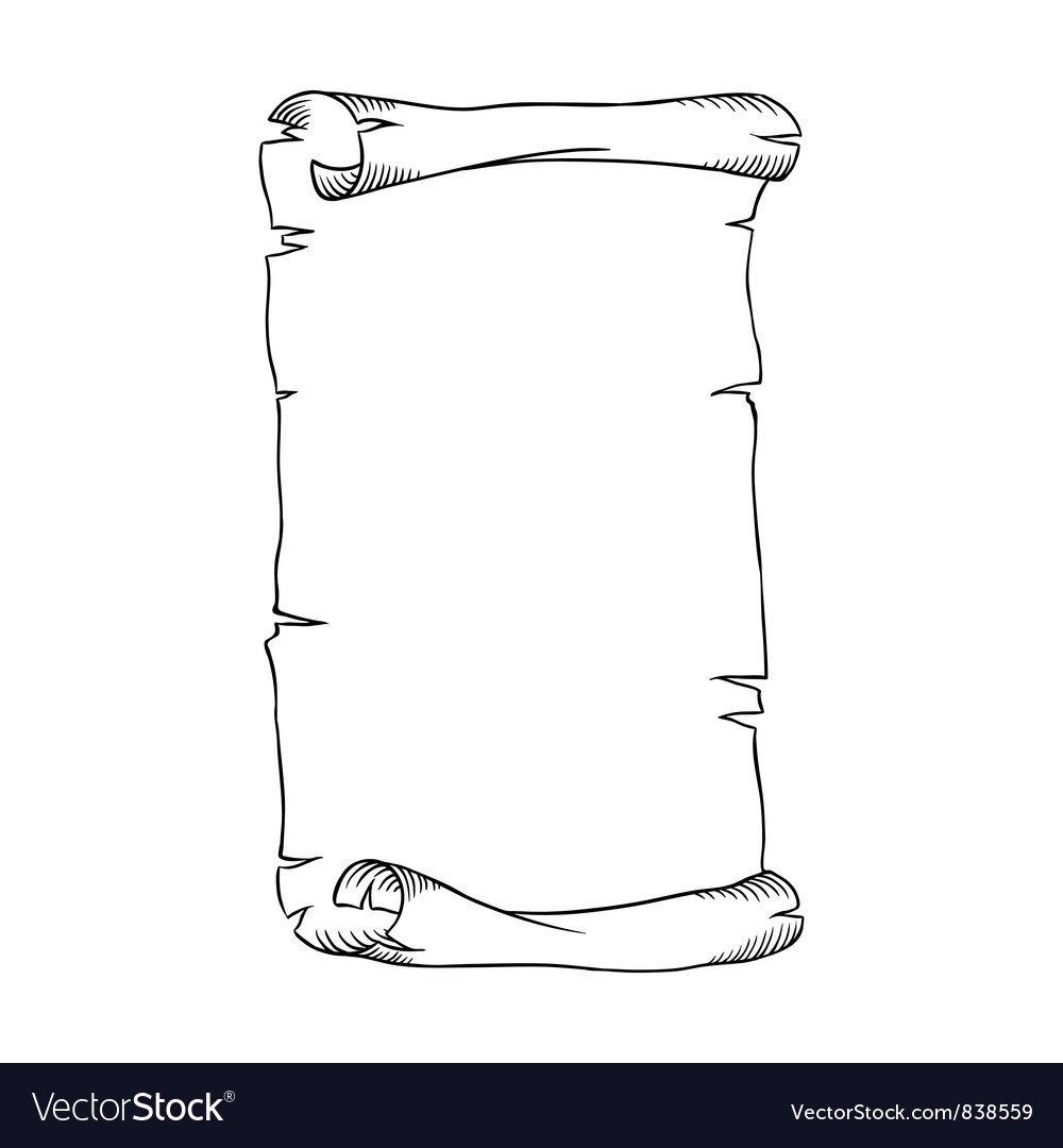 Свиток черно белый