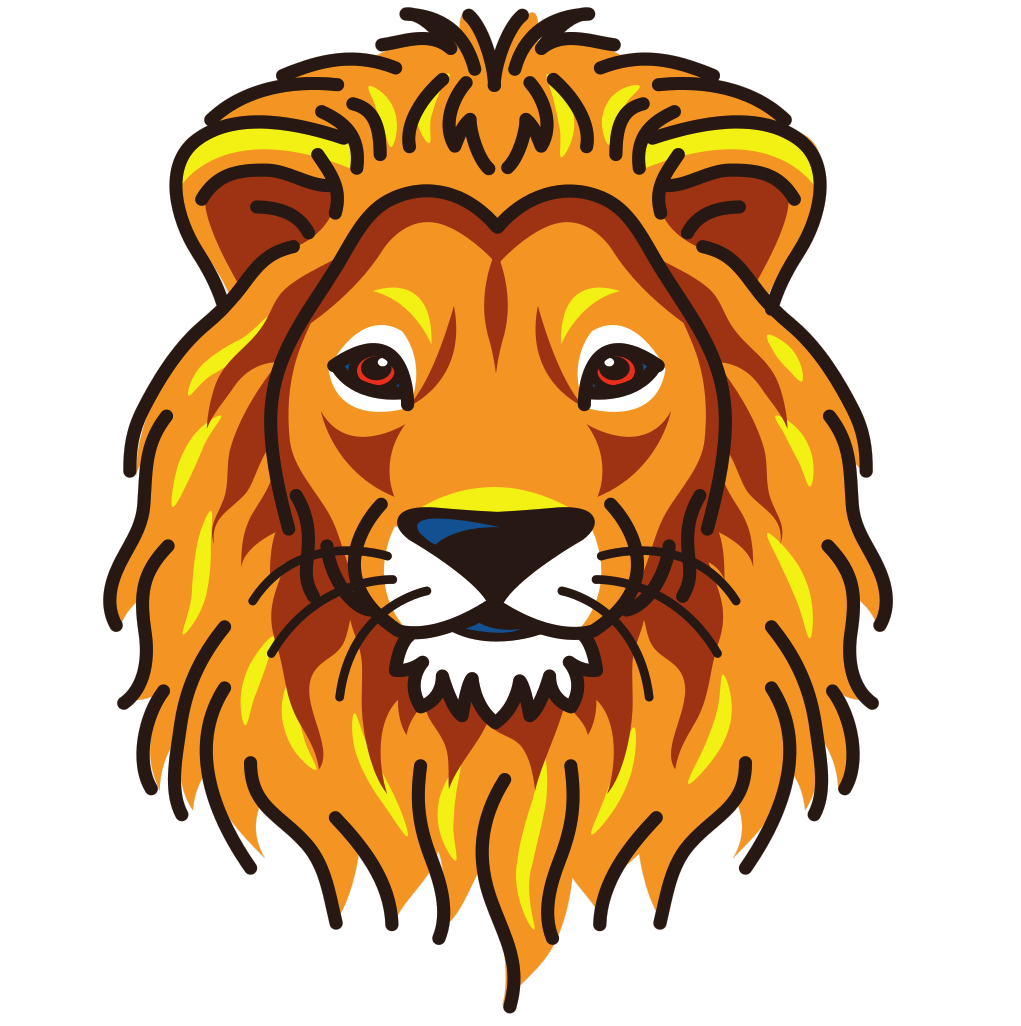 Голова Льва мультяшная