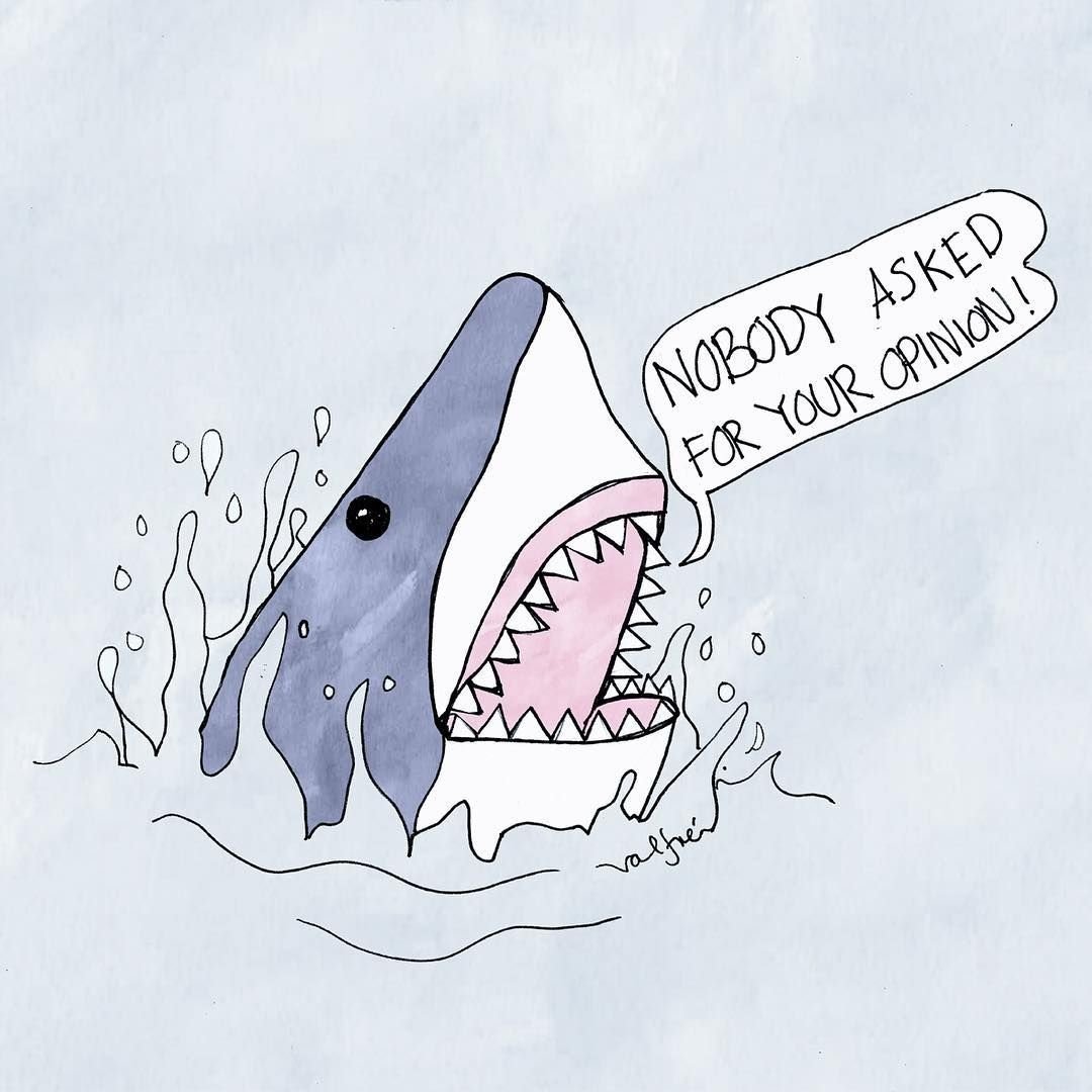 Зубастая акула вектор