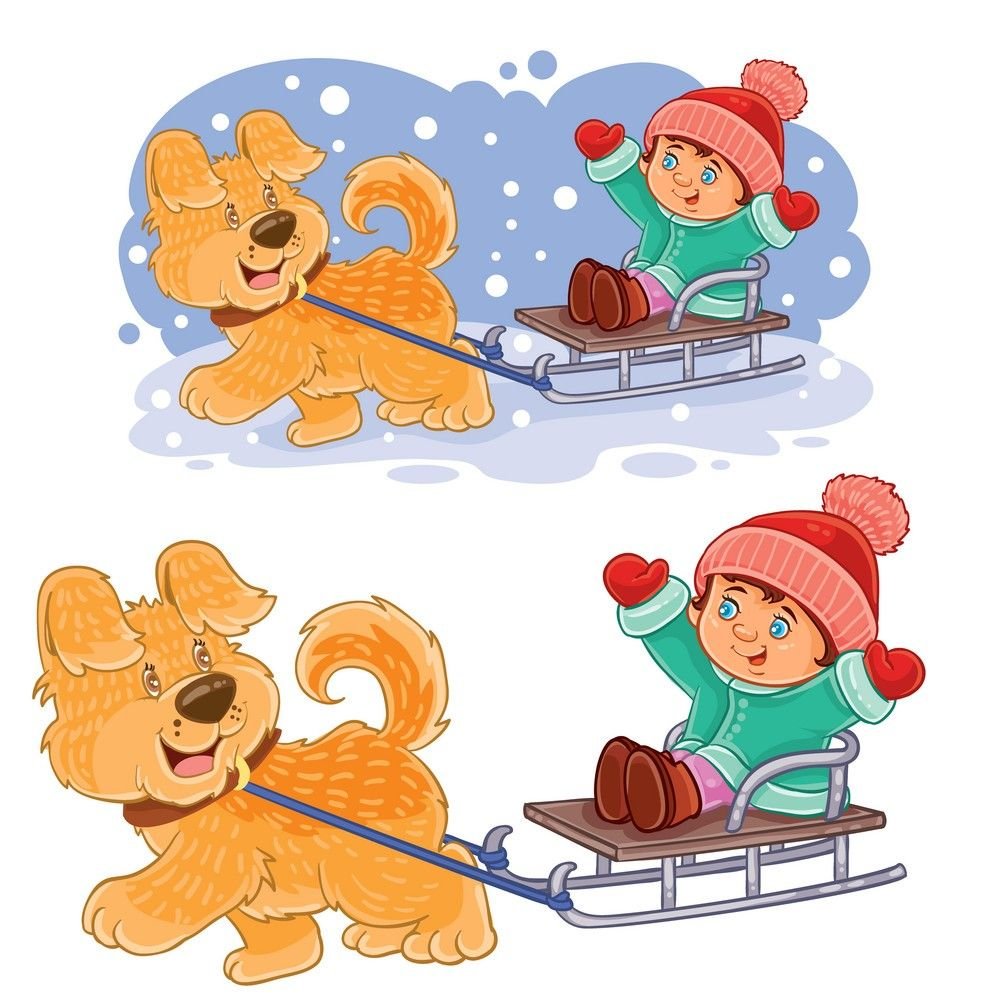 Зверушки на санках