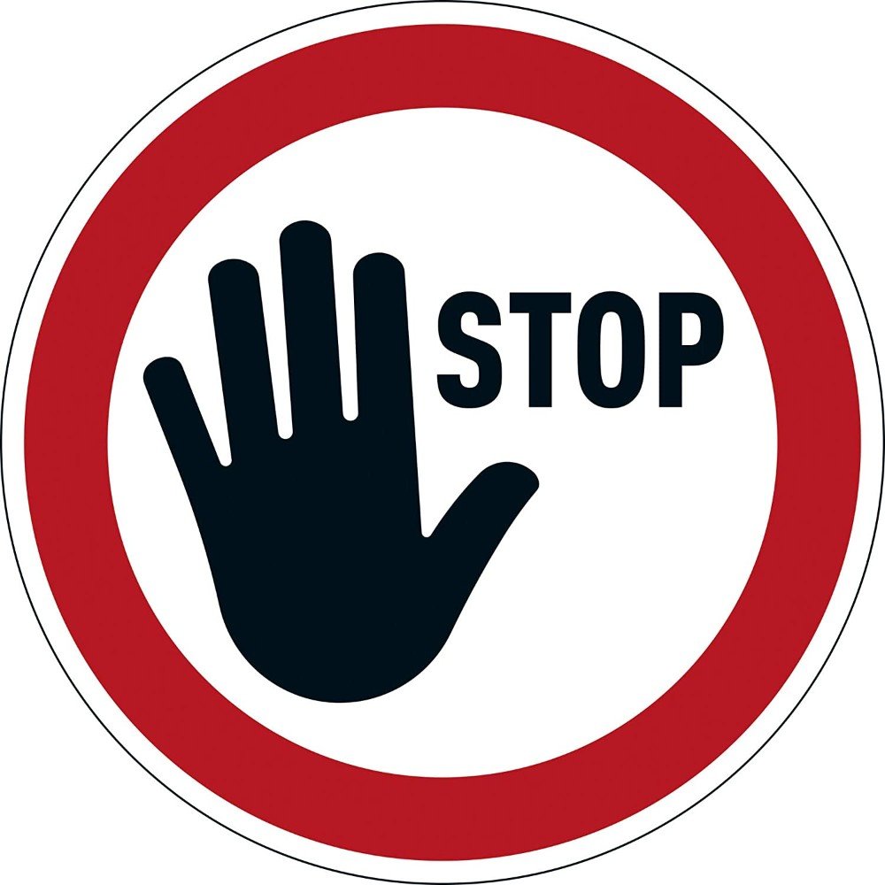 Табличка stop