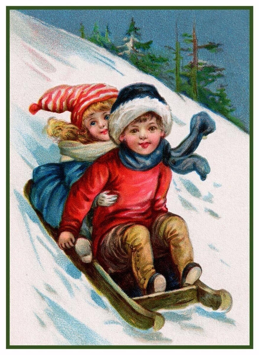 Дети на санках