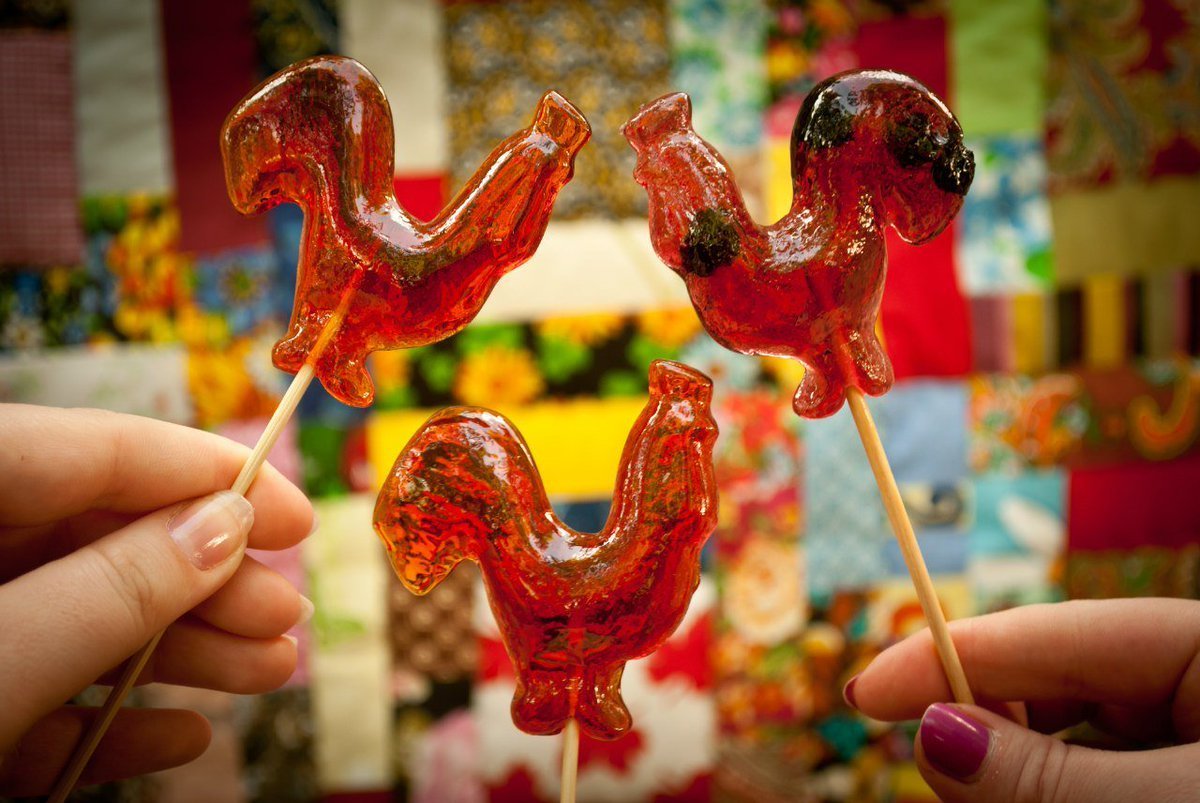 Золотой петушок леденцы