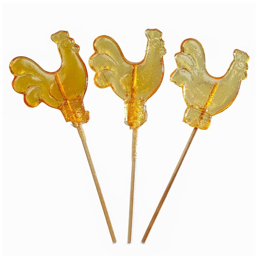 Леденцы карамель "петушок на палочке" в ассортименте, 17г