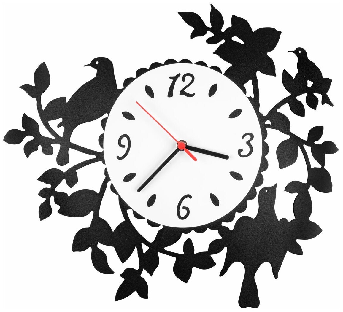 Часы настенные черно белые