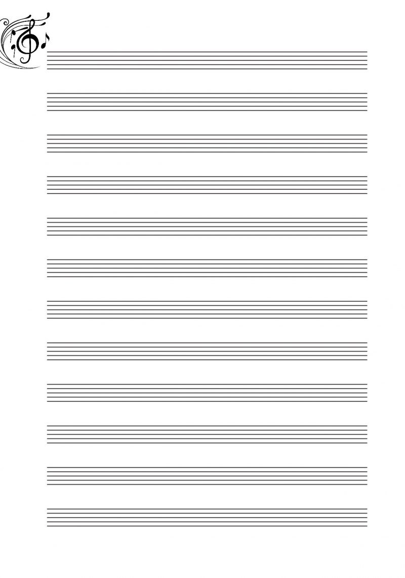 Нотная тетрадь для фортепиано