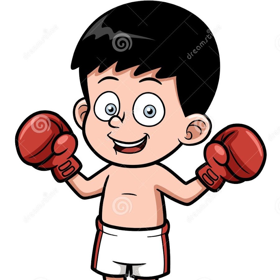 Рисунок боксера в перчатках