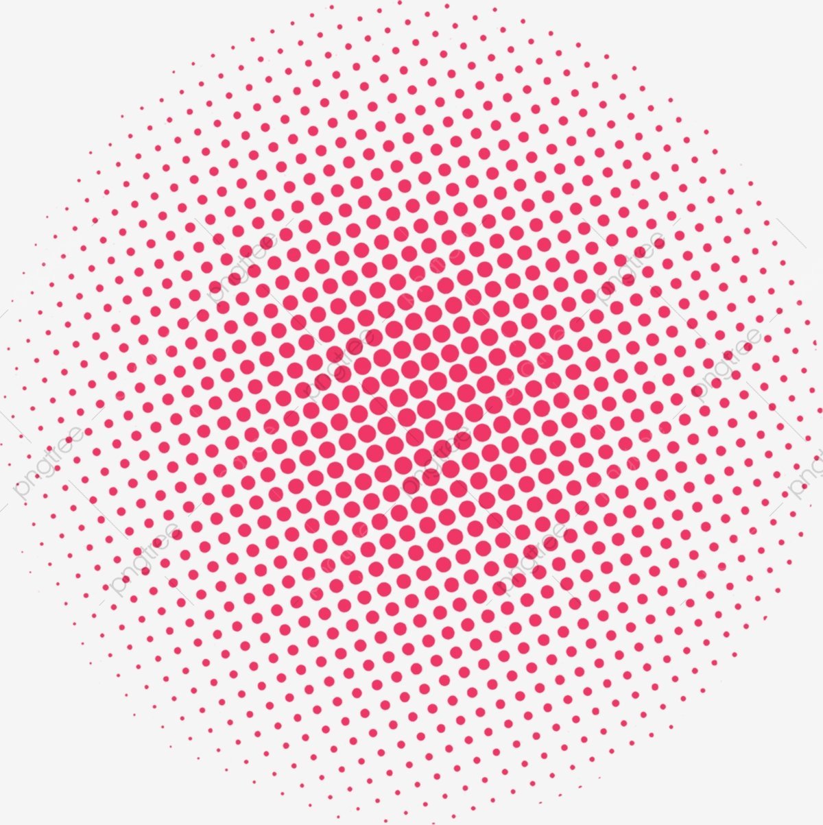 Объемный круг из точек