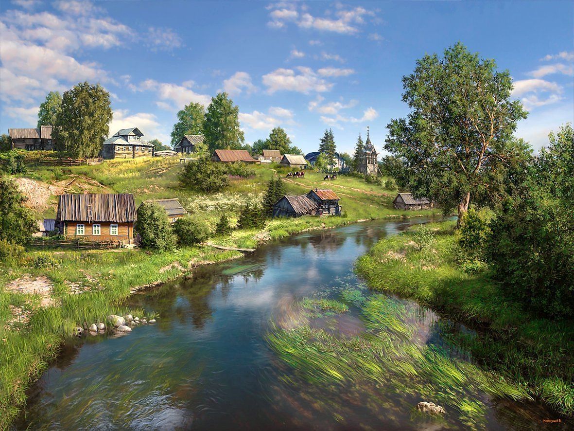 Художник Валерий Ниминущий пейзажи