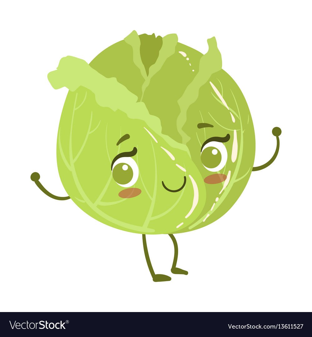 Капуста с лицом