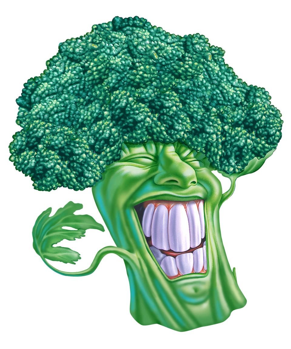 Мультяшный брокколи