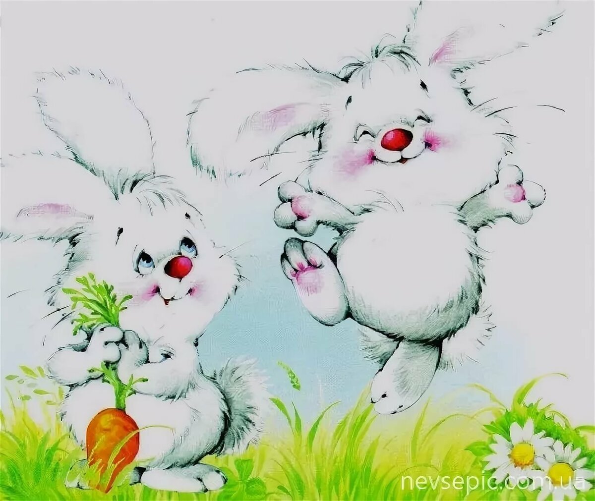 Иллюстрации Марины Федотовой зайчики