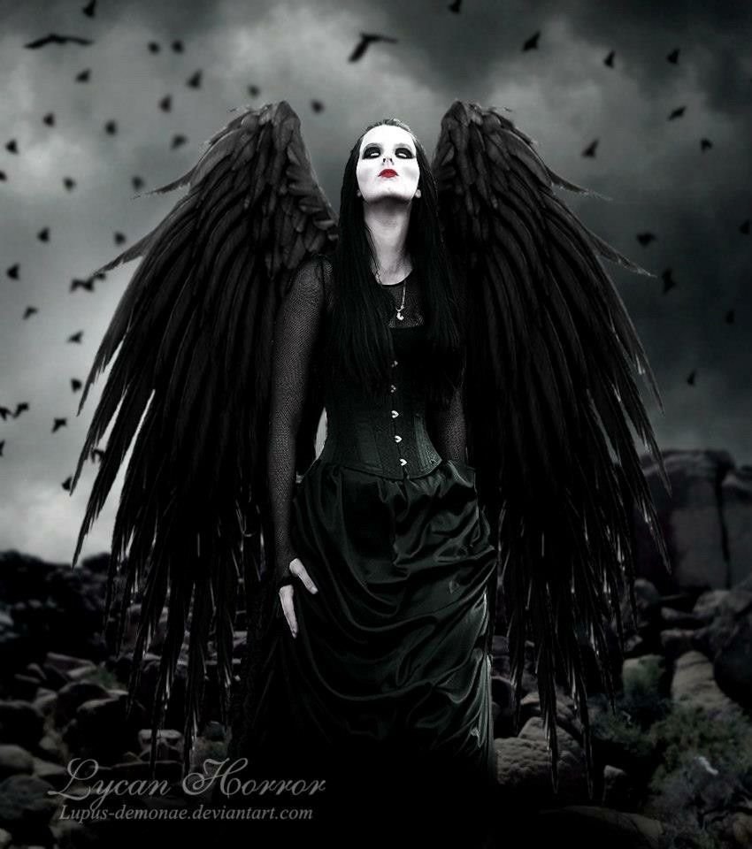 Черные ангельские Крылья