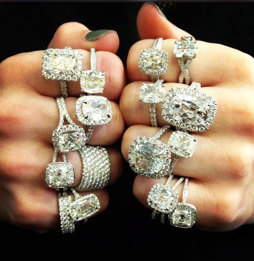 Украшения бриллианты много