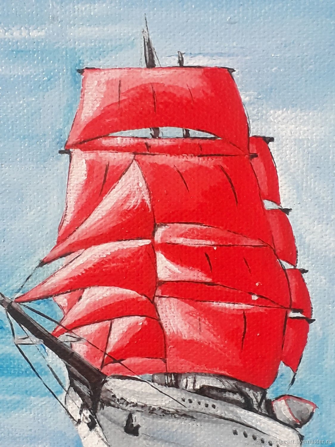 Алые паруса акрил