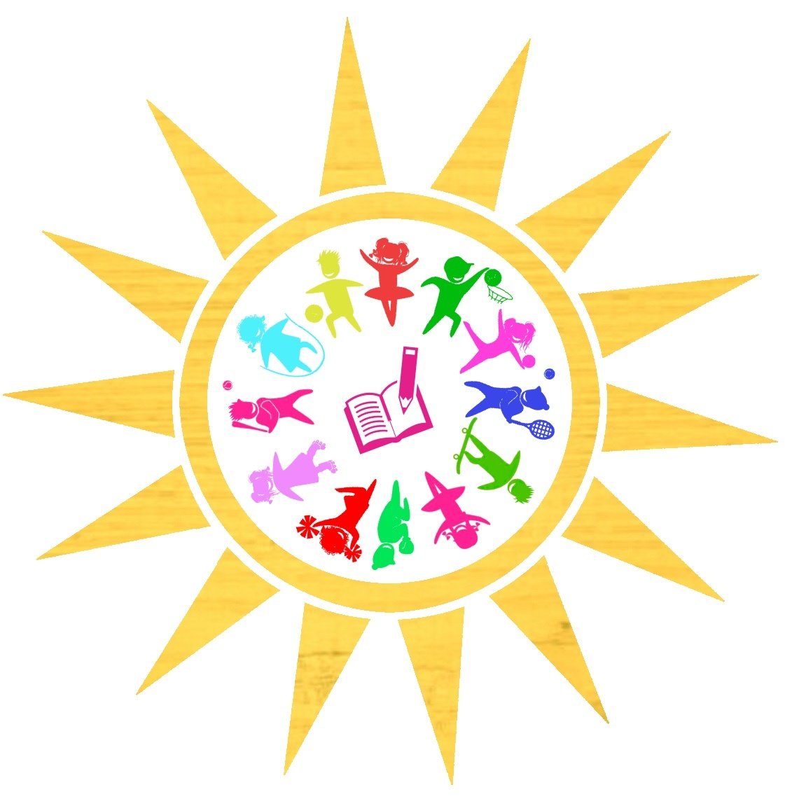 Солнечный круг на облачном небе