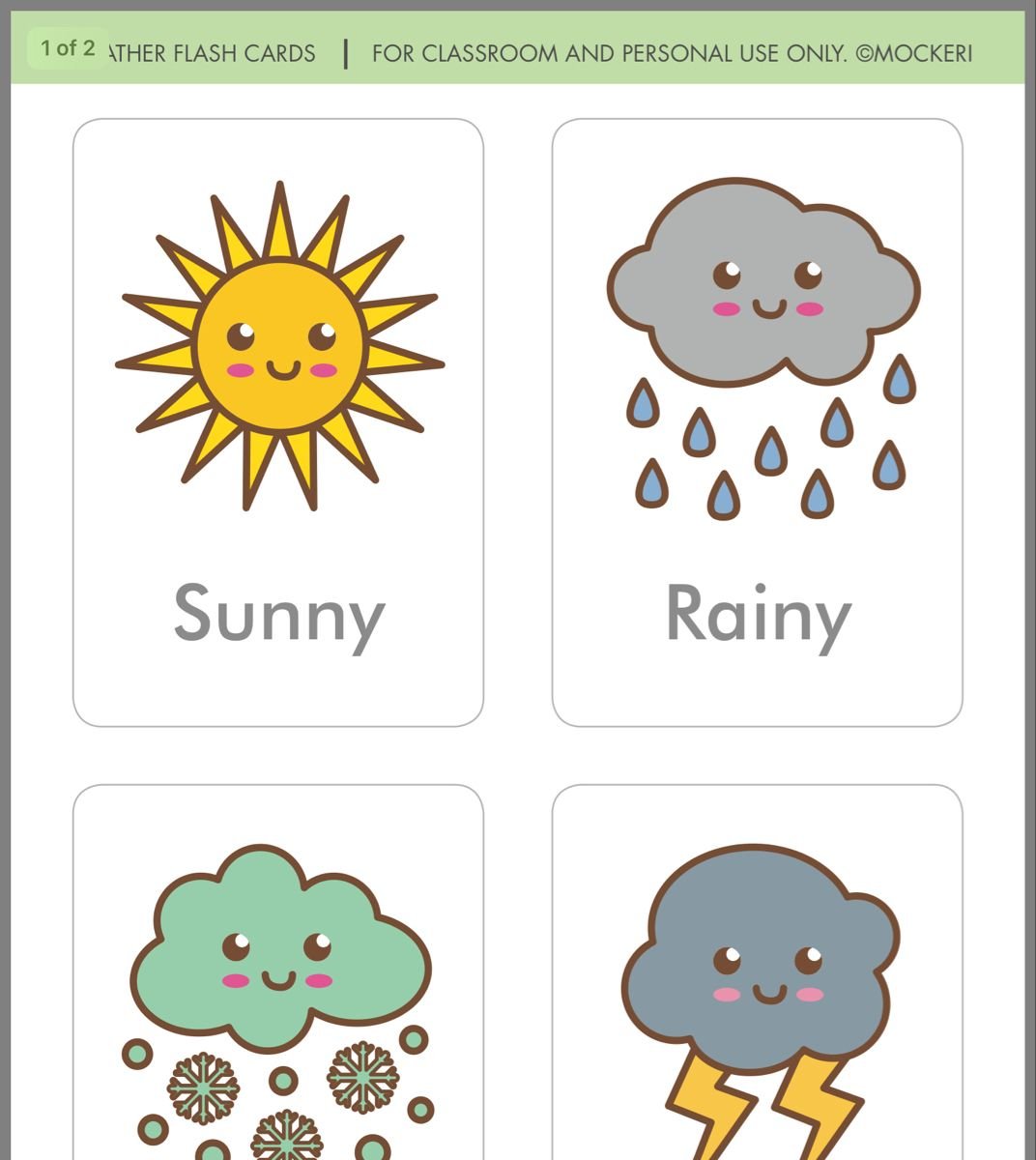 Weather карточки