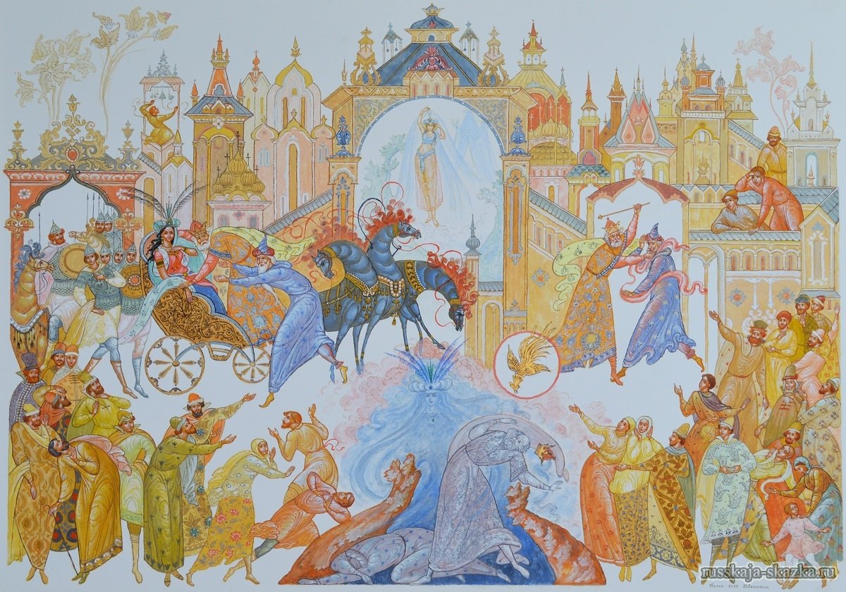 Конашевич сказка о золотом петушке