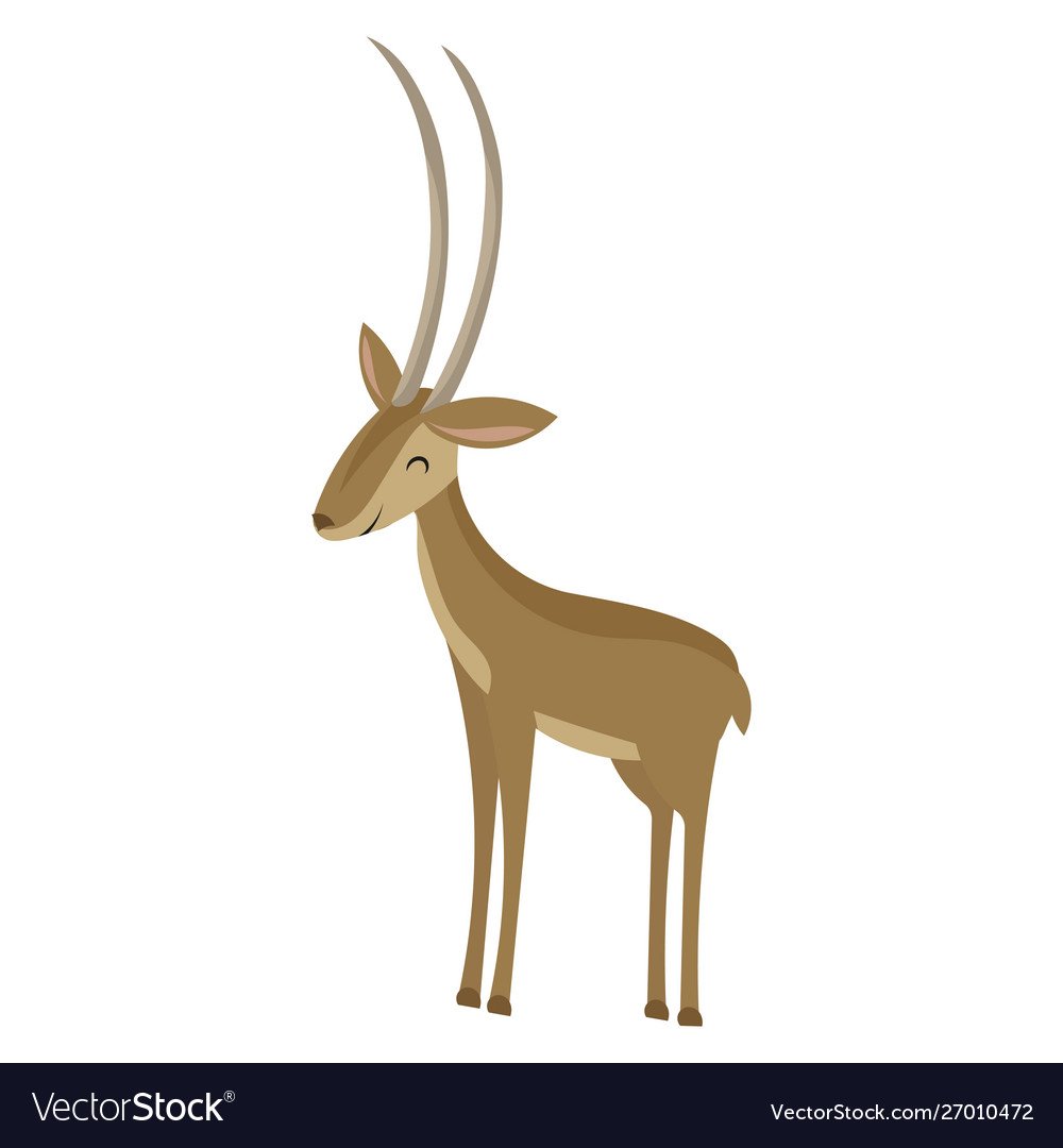 Как рисовать рога газели