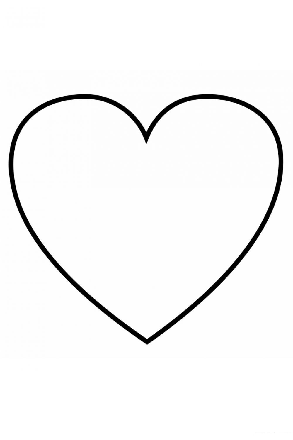 Сердце трафарет