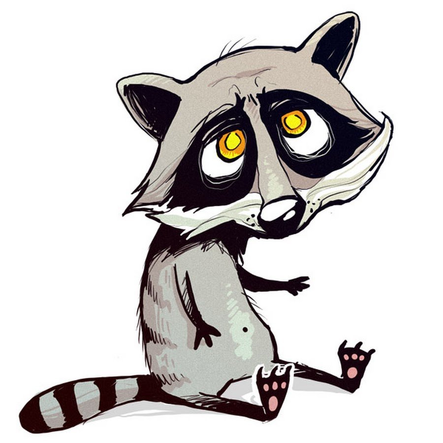 Милые арты енотов