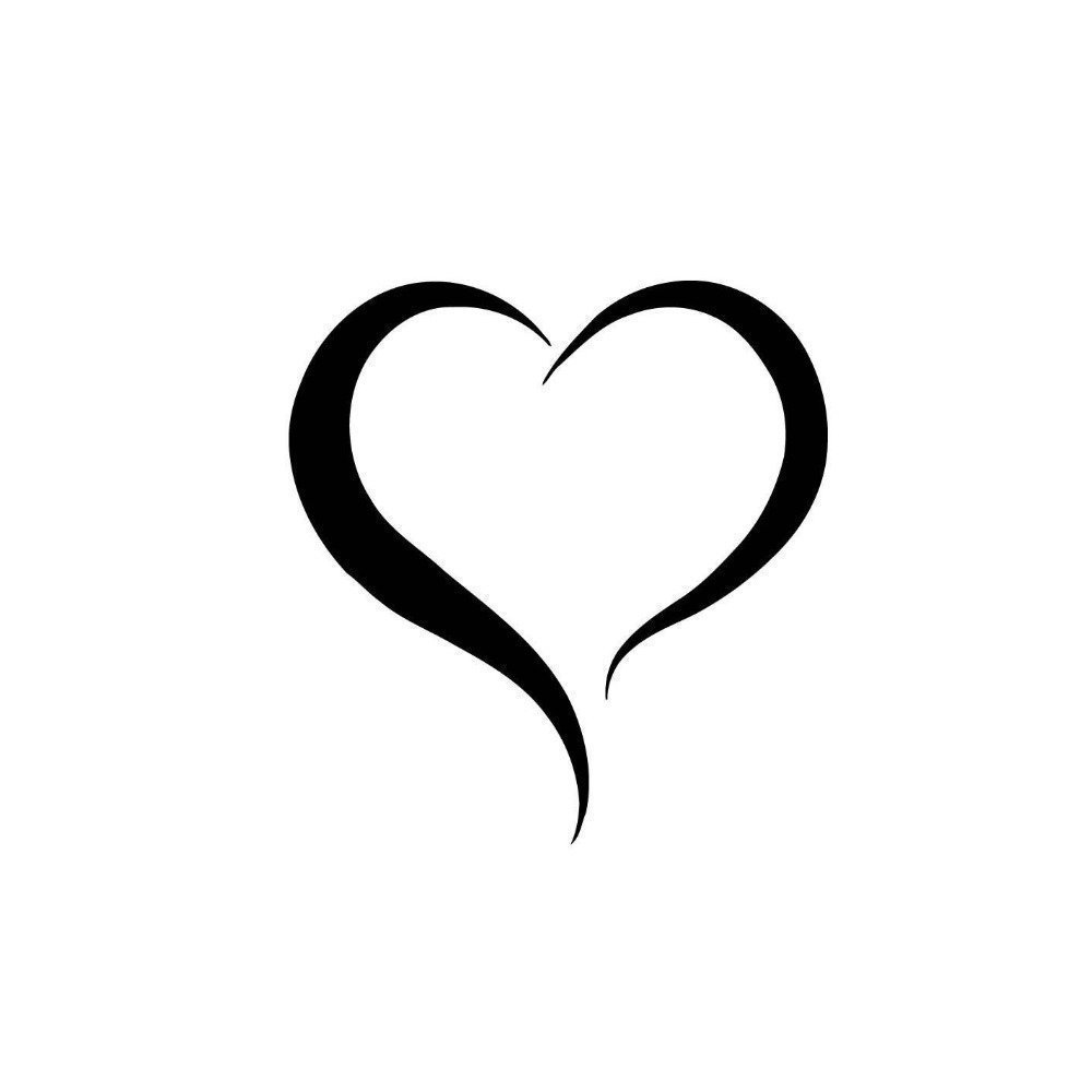 Сердечко тату эскиз