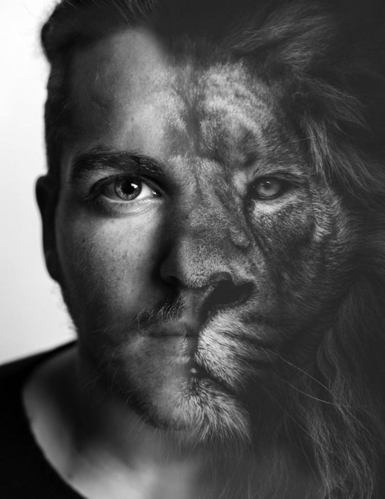 Лицо наполовину животное