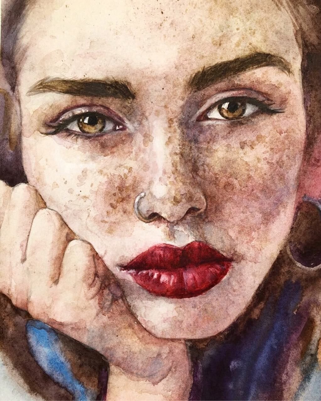 Акварельный портрет