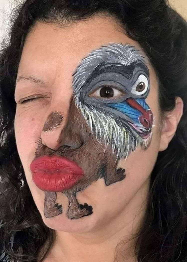 Аквагрим смешной