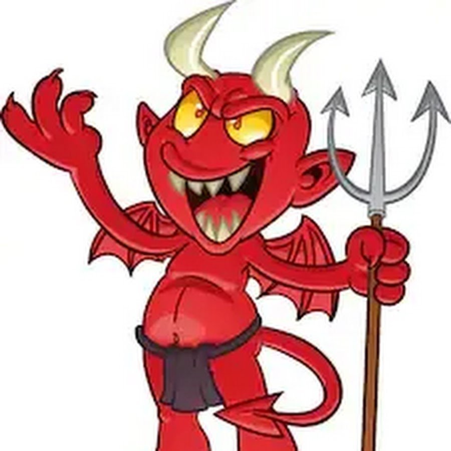 Черт с трезубцем