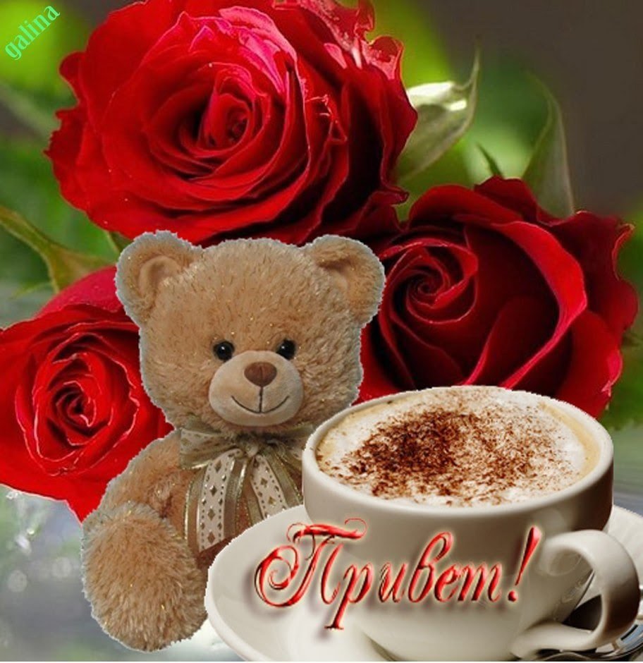 Красивое Приветствие с цветами