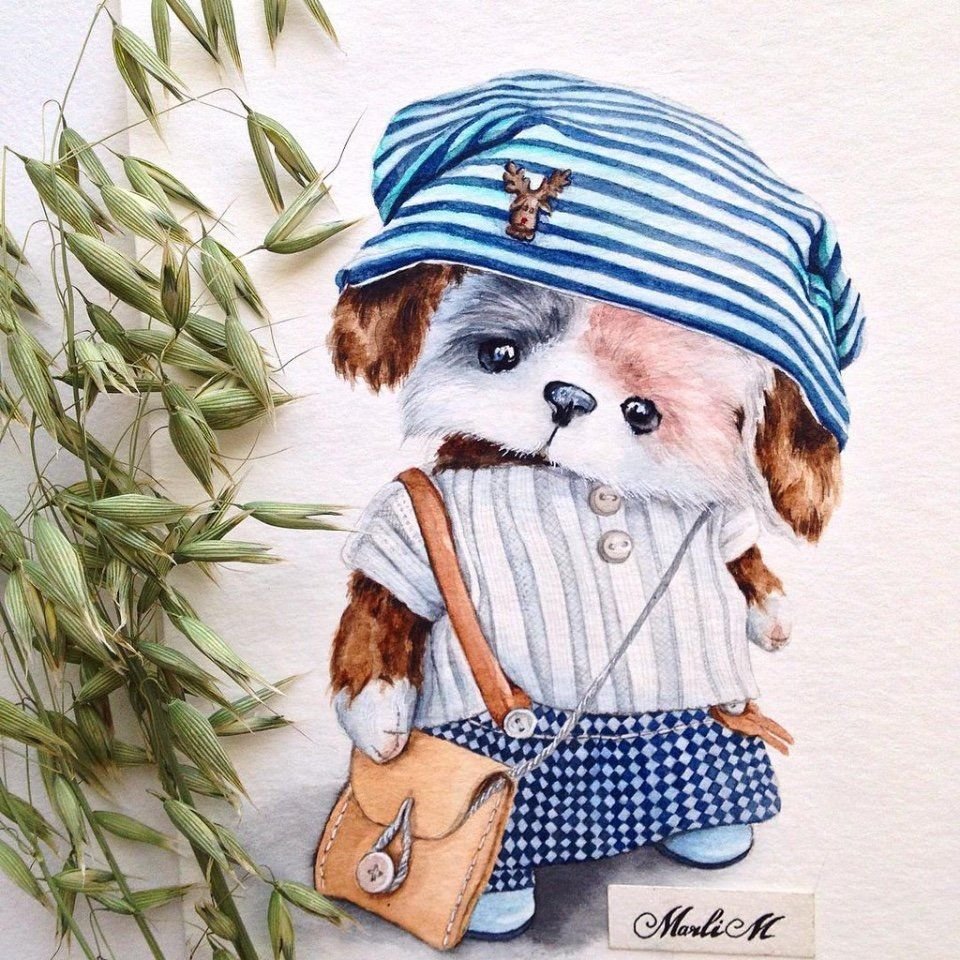 Марина Лебедева художник милые зверюшки