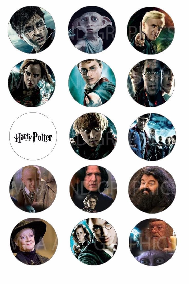 Гарри Поттер для капкейков