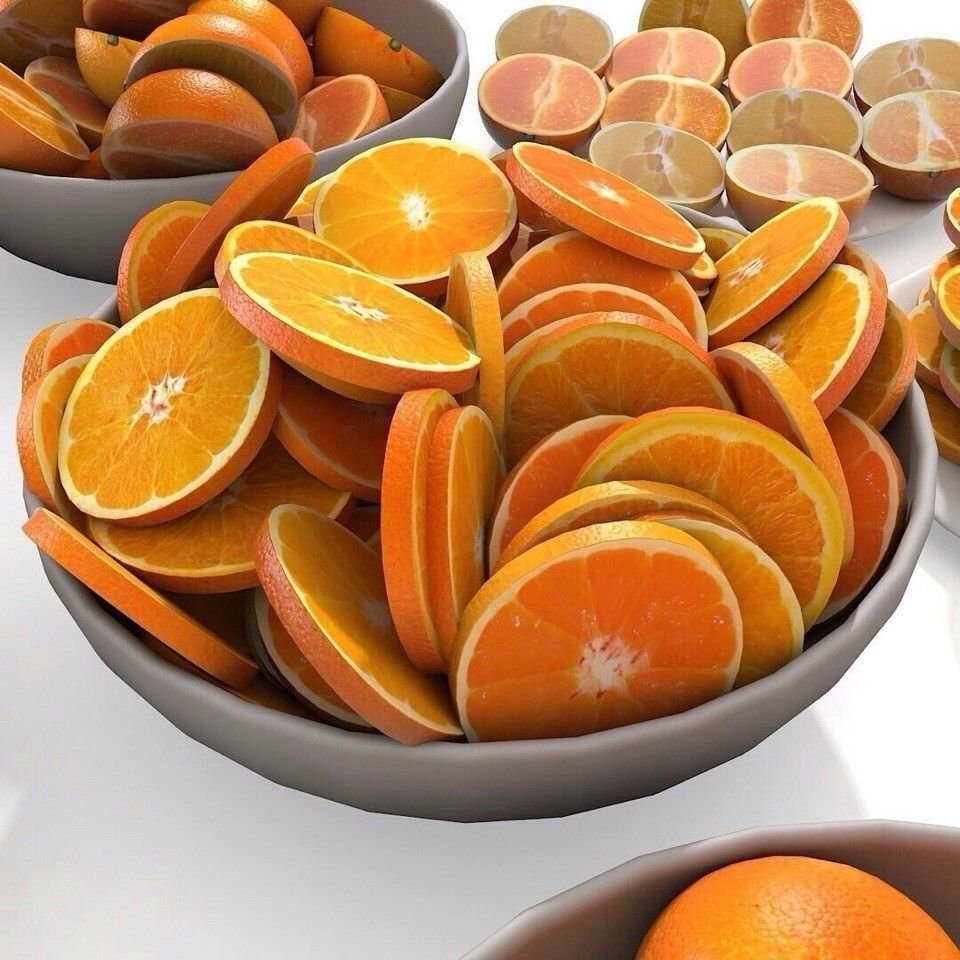 Корзина с фруктами апельсины