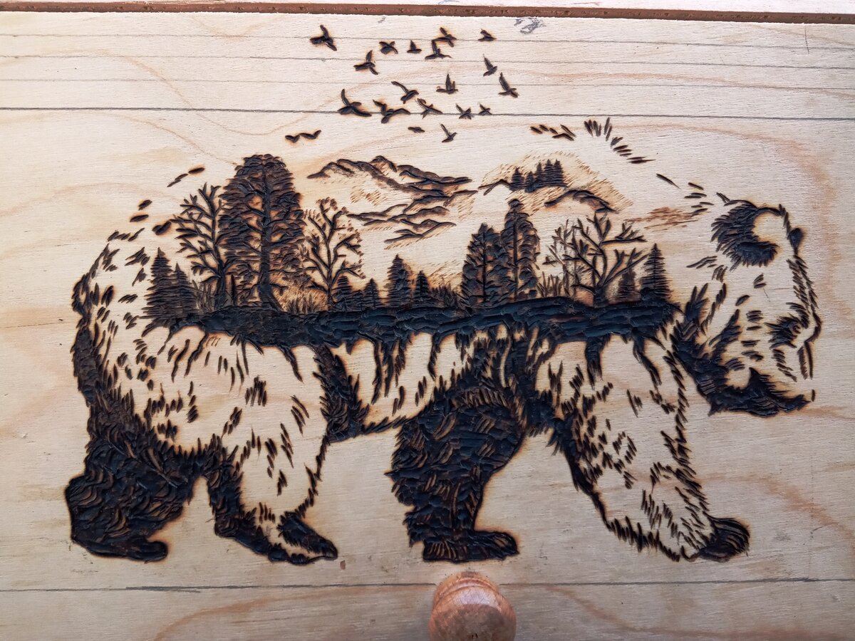 Медведь для выжигания