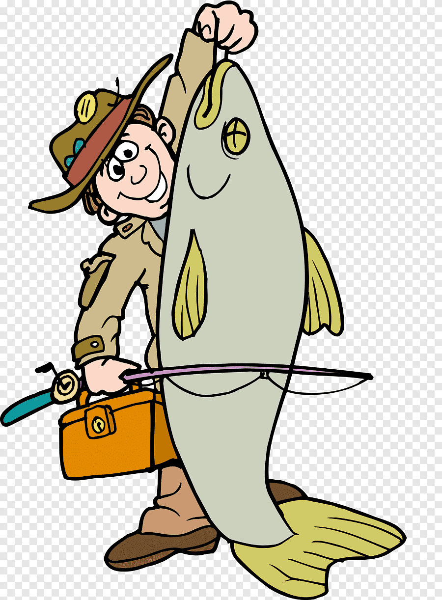 Рыбак с удочкой