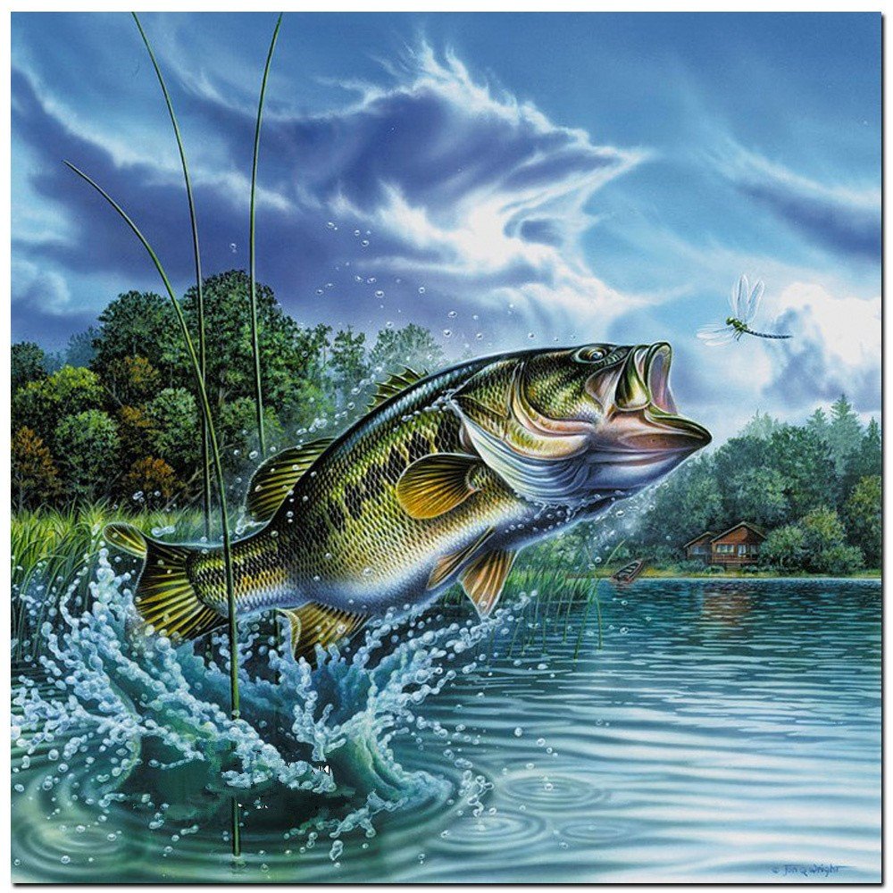 Рыбак с большой рыбой