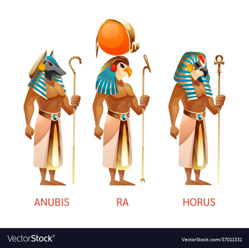 Боги древнего Египта ра Анубис